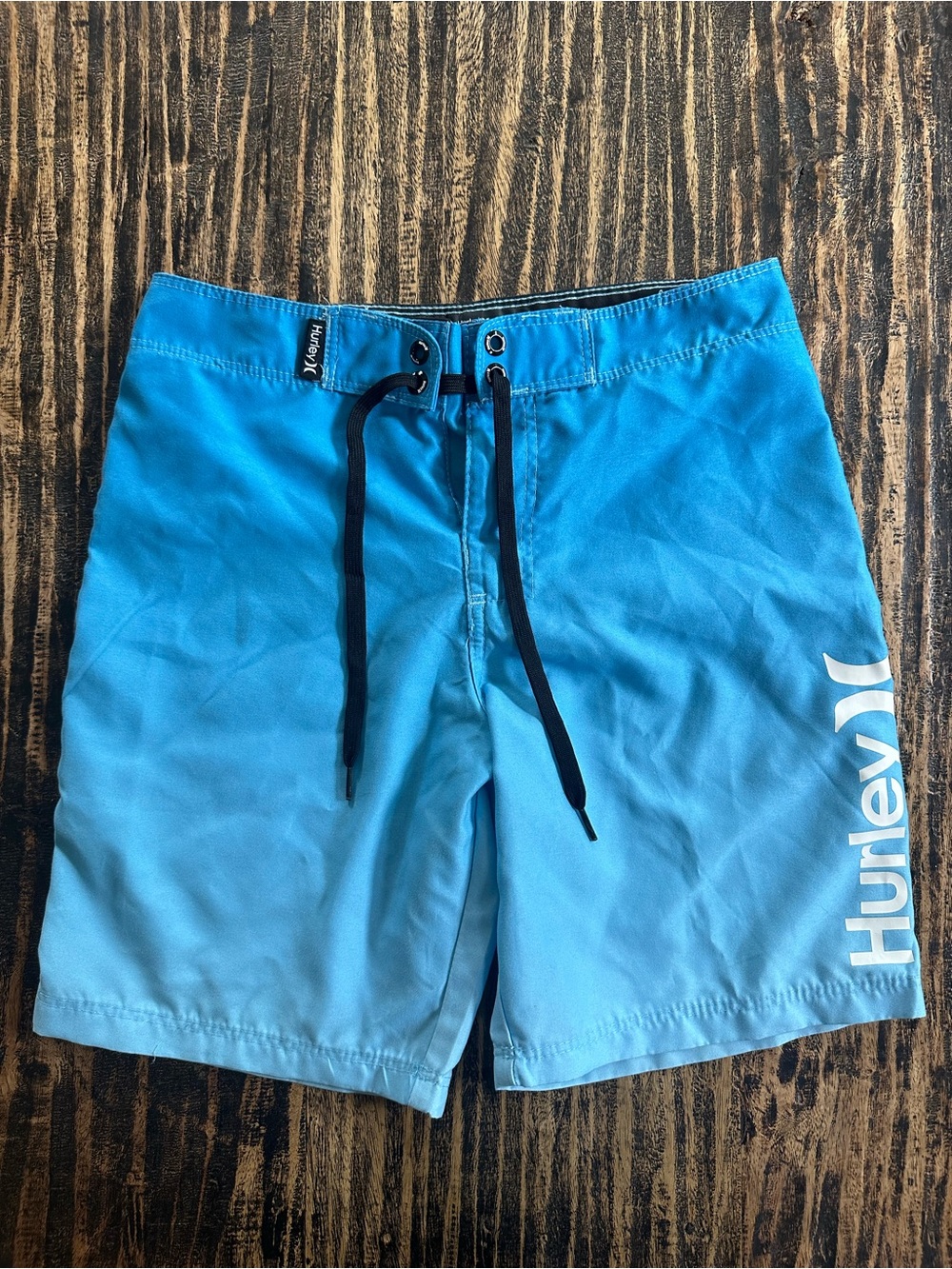 Hurley boys size 8 Blue Swim Trunks